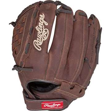 Rawlings | PLAYER PREFERRED Glove | Baseball/Softball | Left Hand Throw | 12.5" - Basket Web