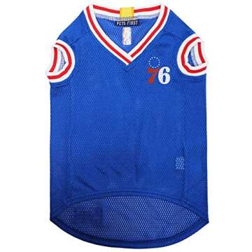 Pets First NBA PHILADELPHIA 76ERS DOG Jersey, X-Large - Tank Top Basketball Pet Jersey