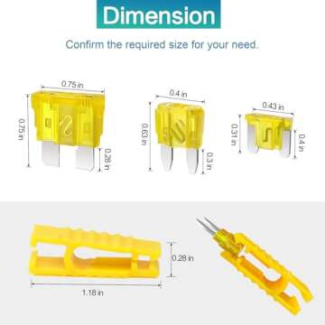 GHGVOLB 208PCS Car Fuses Assortment Kit,Durable Blade Fuses Automotive - Standard & Mini & Low Profile Mini Fuse (2A/5A/10A/15A/20A/25A//30A/35A) for Boat, Auto,RV,Truck,with Fuse Puller Circuit Teste