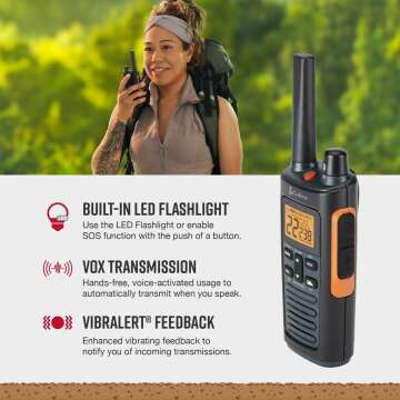 Rugged Cobra RX680 Walkie Talkies - Waterproof & Rechargeable