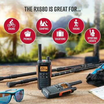 Rugged Cobra RX680 Walkie Talkies - Waterproof & Rechargeable