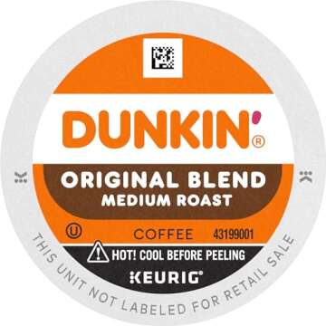 Dunkin' Best Sellers Coffee Variety Pack, 60 Keurig K-Cup Pods