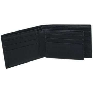 Gucci Wallet 333042 Men's Bifold Wallet Horizontal Removable Card Case Micro Guccissima Black