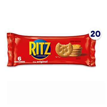 RITZ Original Crackers, 20 Snack Packs – Perfect for Anytime Snacking