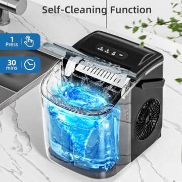 Antarctic Star Ice Maker - Quick Portable Countertop Ice Machine