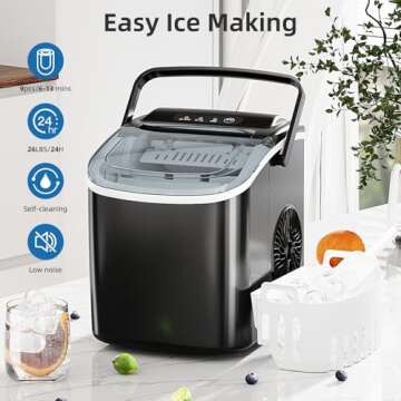 Antarctic Star Ice Maker - Quick Portable Countertop Ice Machine