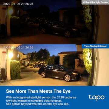 Tapo TP-Link 2K QHD Security Camera, Indoor/Outdoor, 𝟮𝟬𝟮𝟰 𝗣𝗖𝗠𝗮𝗴 𝗘𝗱𝗶𝘁𝗼𝗿'𝘀 𝗖𝗵𝗼𝗶𝗰𝗲, Color Night Vision