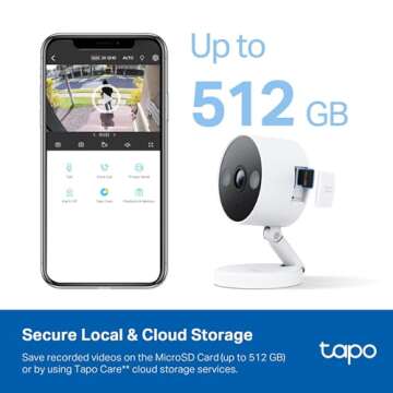 Tapo TP-Link 2K QHD Security Camera, Indoor/Outdoor, 𝟮𝟬𝟮𝟰 𝗣𝗖𝗠𝗮𝗴 𝗘𝗱𝗶𝘁𝗼𝗿'𝘀 𝗖𝗵𝗼𝗶𝗰𝗲, Color Night Vision