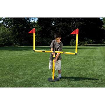 Franklin Sports Youth Football Goal Post Set - Kids Football Easily Adjustable Field Goals - Includes 2 Goal Posts - Perfect for Ages 4+ Backyard Play