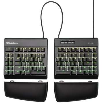 KINESIS GAMING Freestyle Edge RGB Split Mechanical USB Keyboard (MX Brown)