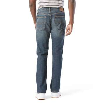 Levi Strauss Signature Gold Men's Relaxed Fit Flex Jeans (Available in Big & Tall), Headlands, 36W x 30L