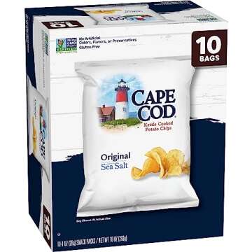 Cape Cod Potato Chips Original, 1 Oz, 10 Ct