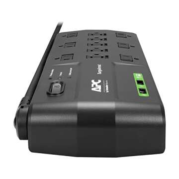 APC Surge Protector with USB Ports & 11 Outlets