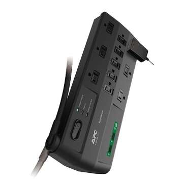 APC Surge Protector with USB Ports & 11 Outlets