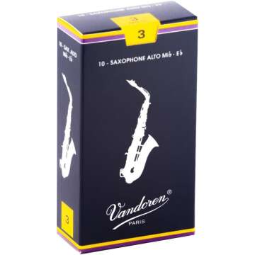 Vandoren SR213 Alto Sax Traditional Reeds Box of 10 - Strength 3