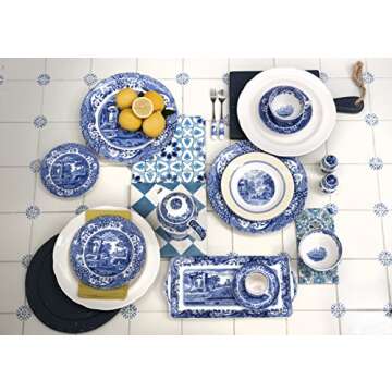 Spode Blue Italian Dinner Plates - Set of 4 (10.5 inch Dinner Plate)