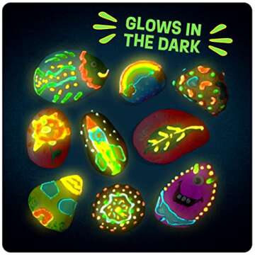 Kids Glow in The Dark Rock Painting Kit Ages 6-12