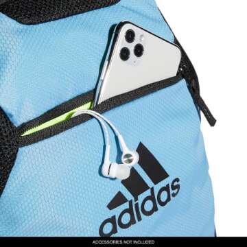 adidas Stadium 3 Sports Backpack, Team Light Blue, One Size