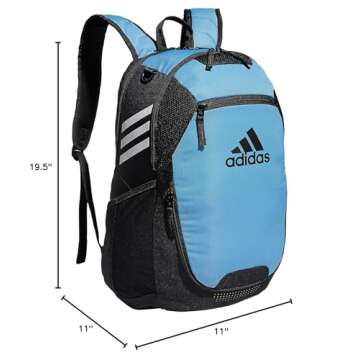 adidas Stadium 3 Sports Backpack, Team Light Blue, One Size