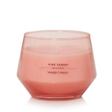 Yankee Candle Pink Sands Studio Collection Jar Candle, 10oz, Perfect for Gifting