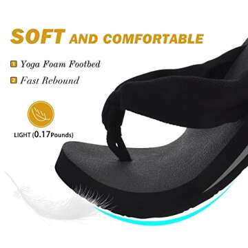 Comfortable Arch Support Flip Flops for Women