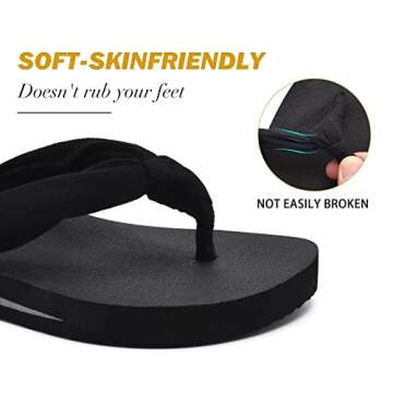 Comfortable Arch Support Flip Flops for Women