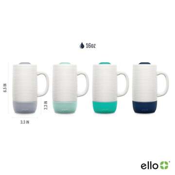 Ello Jane 18oz Ceramic Travel Mug - Splash Resistant