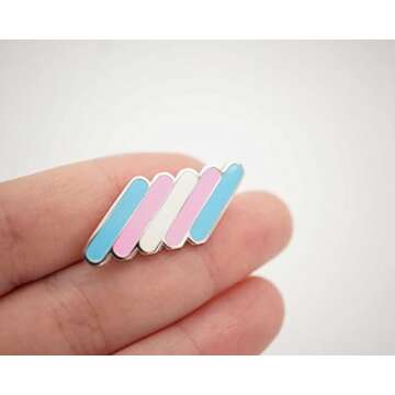 Transgender Pride Pin LGBTQ Stripes Flag An Enamel Pin Decoration For Clothes And Bags