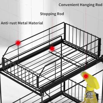 SUEH DESIGN Under Sink Organizer for Kitchen & Bathroom