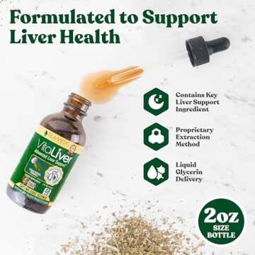 VitaLiver - Liver Health Supplement - Support Liver Cleanse & Detox - Liquid Delivery for Absorption - Milk Thistle, Artichoke, Chanca Piedra, Dandelion & More!