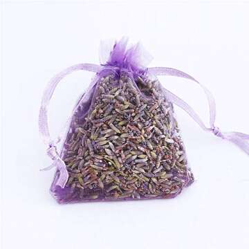 Harvest 2024-12 Sachets of Lavender from French Provence (Violet, 12 Sachets)