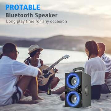 YIER Bluetooth Speakers - Portable Party Speakers