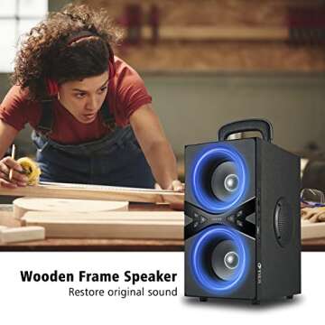 YIER Bluetooth Speakers - Portable Party Speakers