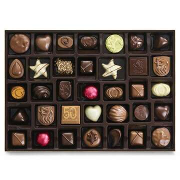 Godiva Assorted Chocolate Gold Gift Box - 70 Pcs