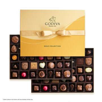 Godiva Assorted Chocolate Gold Gift Box - 70 Pcs