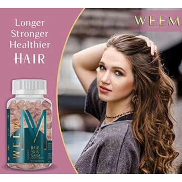 WEEM Hair Skin and Nails Gummies - Supports Healthy Hair