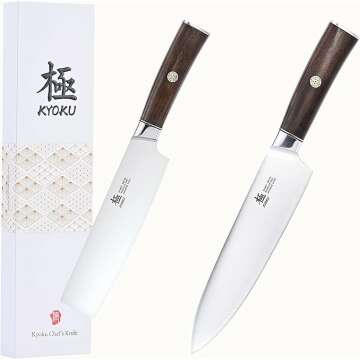 Daimyo Series Japanese Chef Knife Set – Perfect 8" & 7" Knives