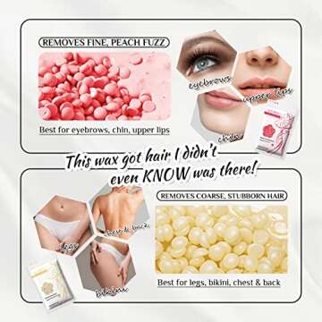 KOTAMU Wax Kit Pink Digital Hair Removal Waxing Kit for Women & Men Hot Wax Warmer Pot for Face, Eyebrow, Body, Brazilian, Bikini, Sensitive Skin Wax Machine with 25 Accessories for Home Salon