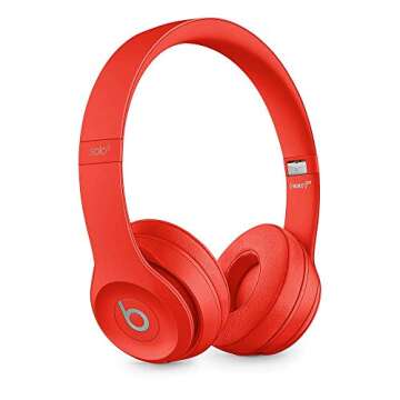 Beats by Dr. Dre Solo3 Wireless On-Ear Headphones - Red (Renewed Premium)