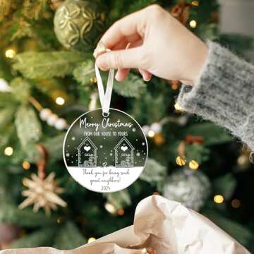 Neighbor Christmas Ornaments for Friendship Gifts