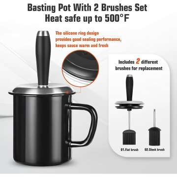 25oz Basting Pot with Brush Set