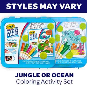 Crayola Color Wonder Mess Free Coloring Activity Set (30+ Pcs), With Markers, Stamps, and Stickers, Gift for Toddlers, 3+