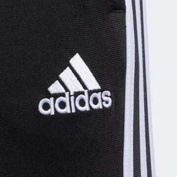 adidas Boys' Big Active Sports Athletic Tricot Jogger Pant, Iconic Black, 14/16