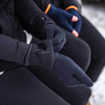 Warm Minus33 Merino Wool Glove Liner for Skiing