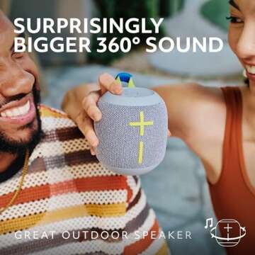 Ultimate Ears WONDERBOOM 4: Waterproof Bluetooth Speaker with 360° Sound