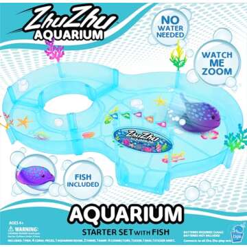 Zhuzhu Aquarium Starter Set with Fish for Beginners