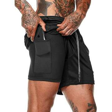 Men's 2-in-1 Workout Shorts