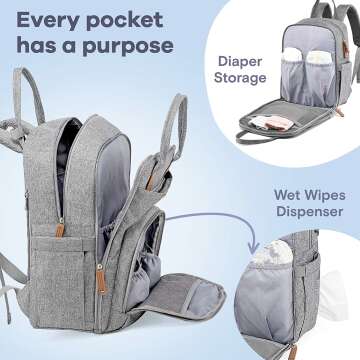 RUVALINO Diaper Backpack