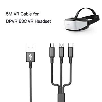 DPVR E3C Virtual Reality Headset, VR Set for Business of Egg Seats Headset, VR Simulator Riders, Moto, Time Machine 6 Seats and VR Flying, VR Headsets Not for Personal User