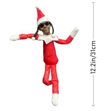 Christmas Elf Plush Doll – Handmade Hip Hop Decoration